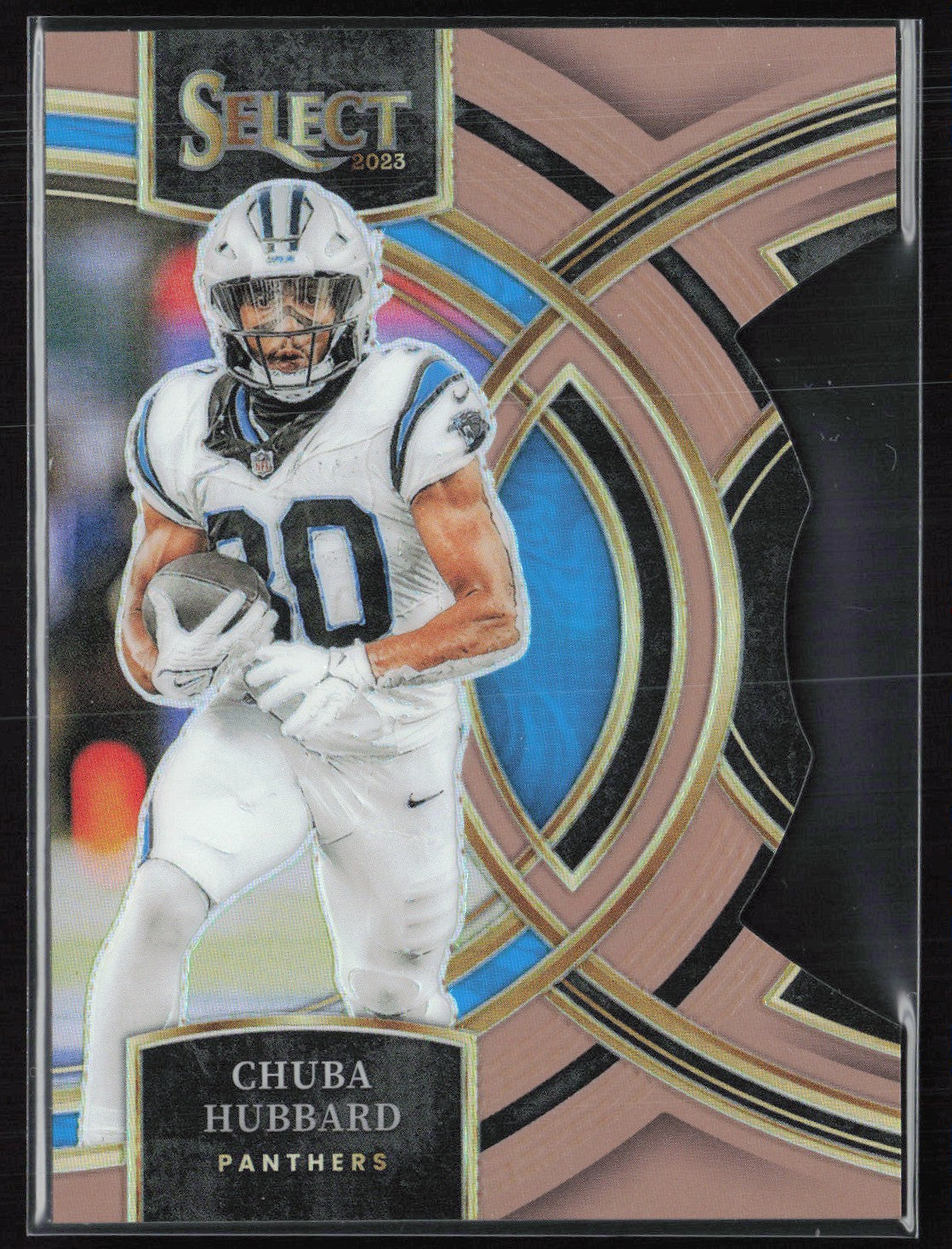 Chuba Hubbard Copper Prizm /299 Die-Cut