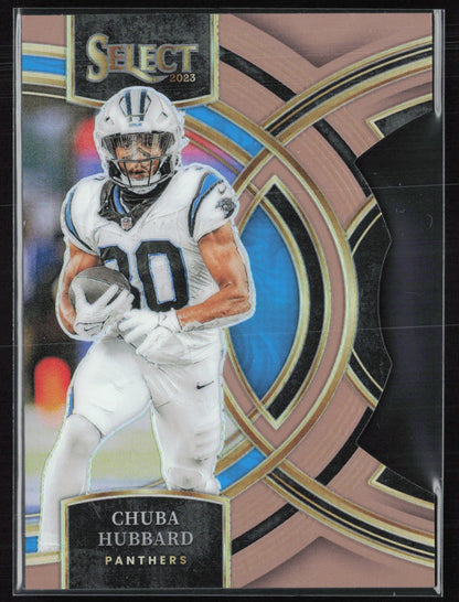Chuba Hubbard Copper Prizm /299 Die-Cut
