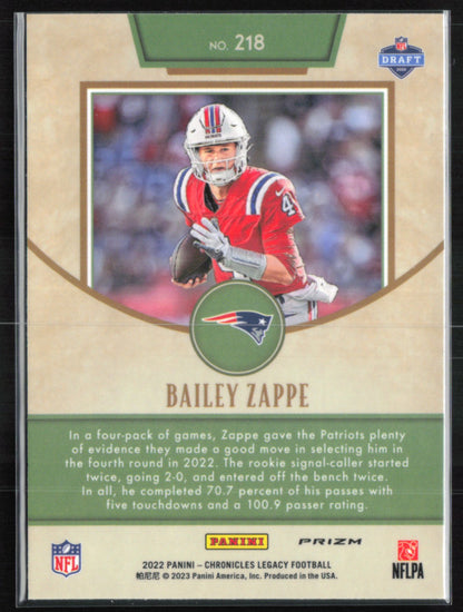 Bailey Zappe RC Silver