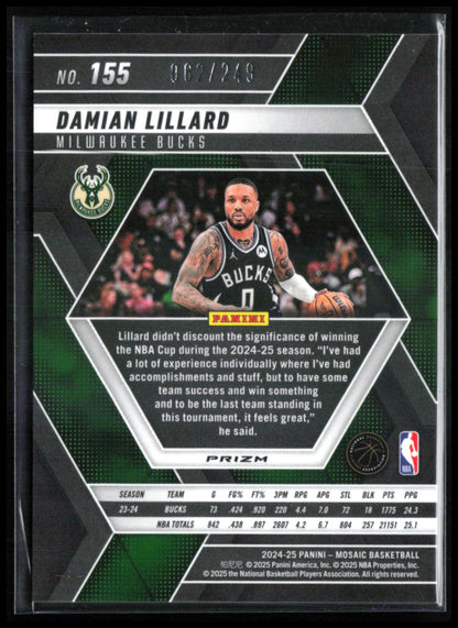Damian Lillard Purple Mosaic /249