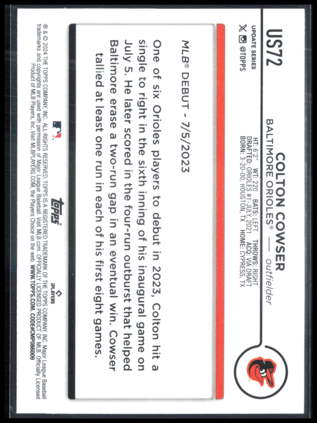 Colton Cowser RC