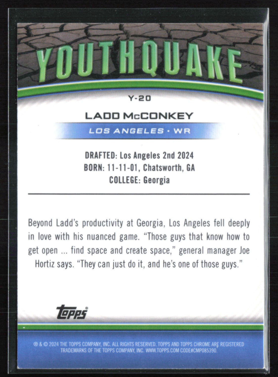 Ladd McConkey RC Youthquake