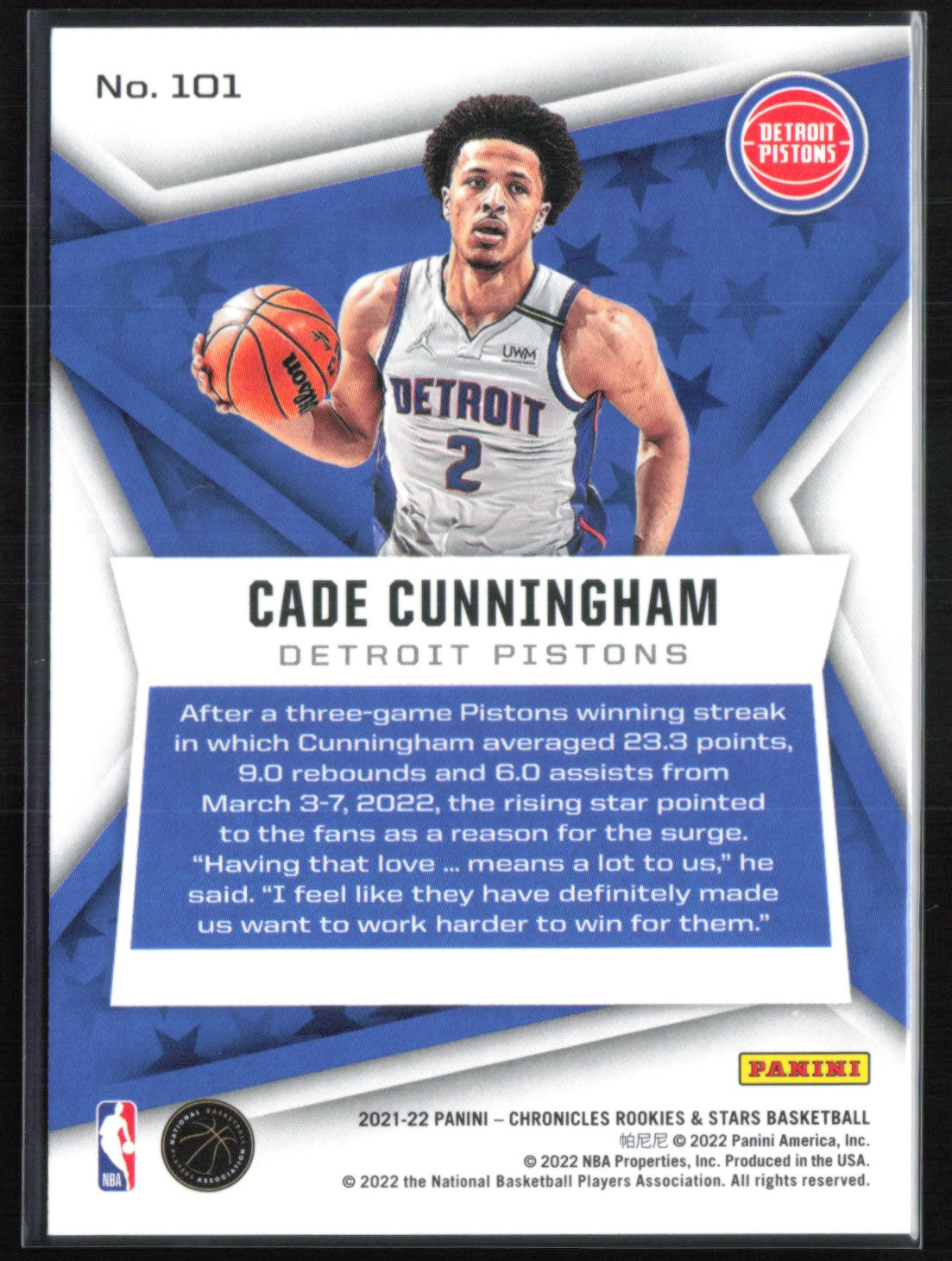 Cade Cunningham RC