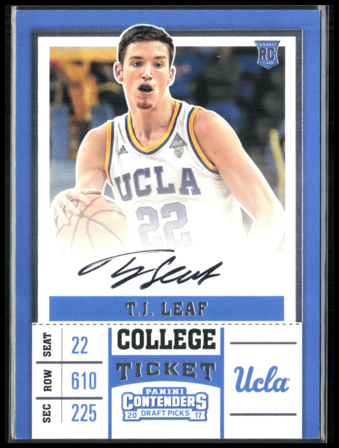 T.J. Leaf RC Auto 2017 Contenders Draft Picks