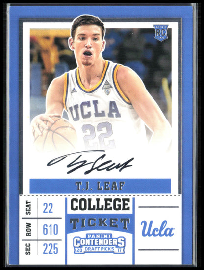 T.J. Leaf RC Auto 2017 Contenders Draft Picks