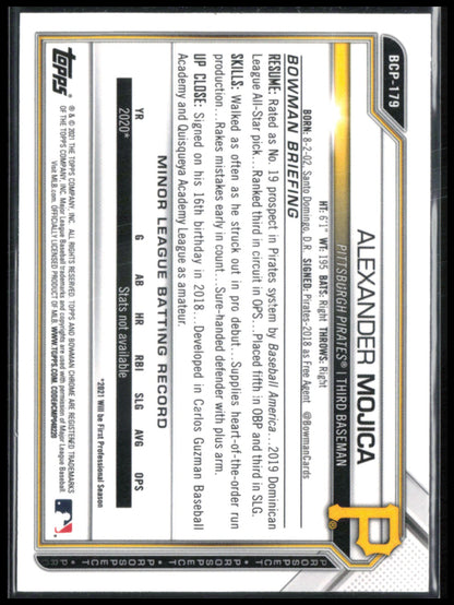 Alexander Mojica 1st Bowman Mojo
