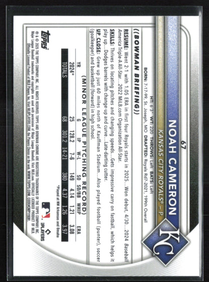 Noah Cameron RC Red Rookie Logo