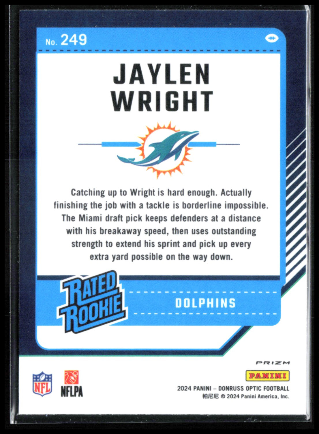 Jaylen Wright RC Blue Hyper