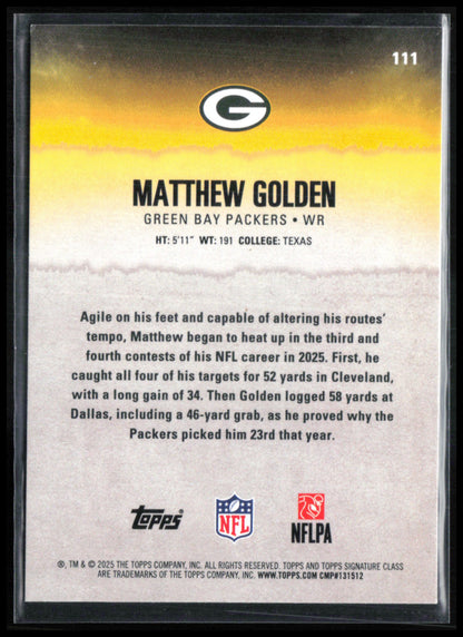 Matthew Golden RC Yellow