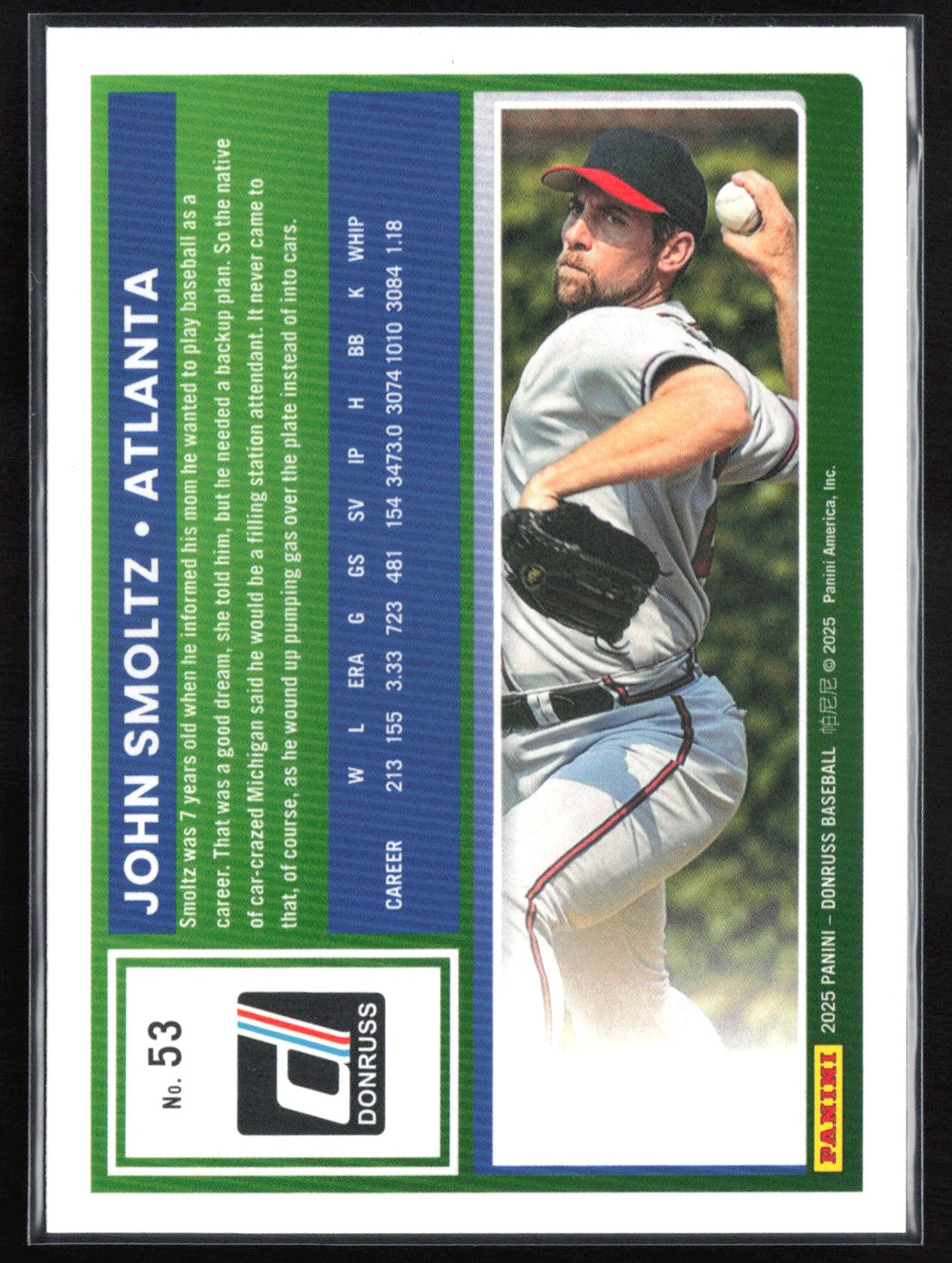John Smoltz Red Blue Holo