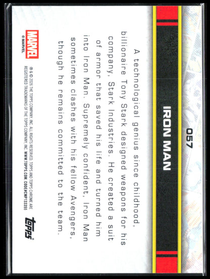 Iron man 2026 Marvel Topps Chrome