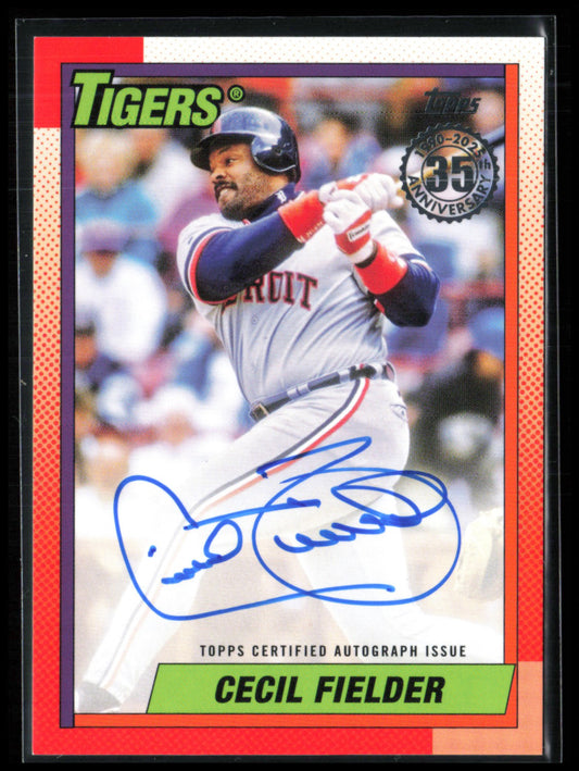 Cecil Fielder Auto 2025 Topps Baseball