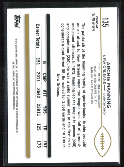 Archie Manning X-Fractor