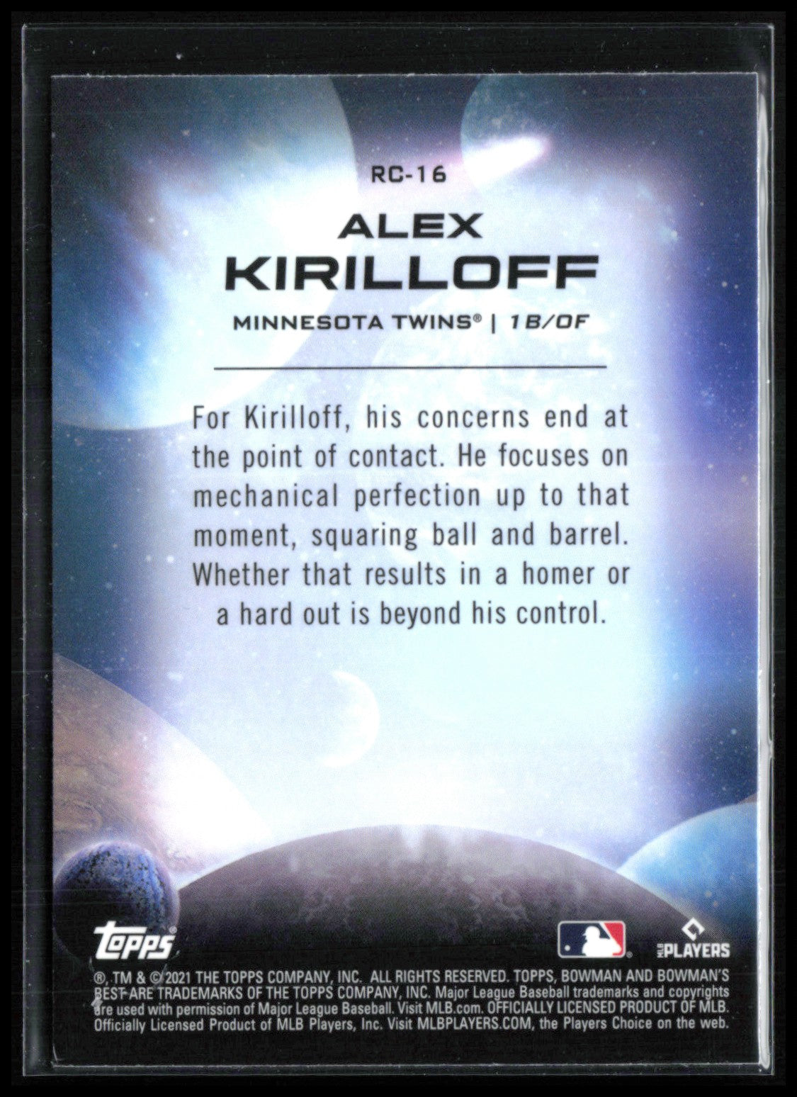 Alex Kirilloff RC