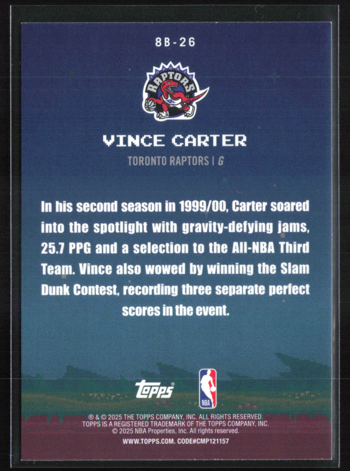 Vince Carter Silver Foil