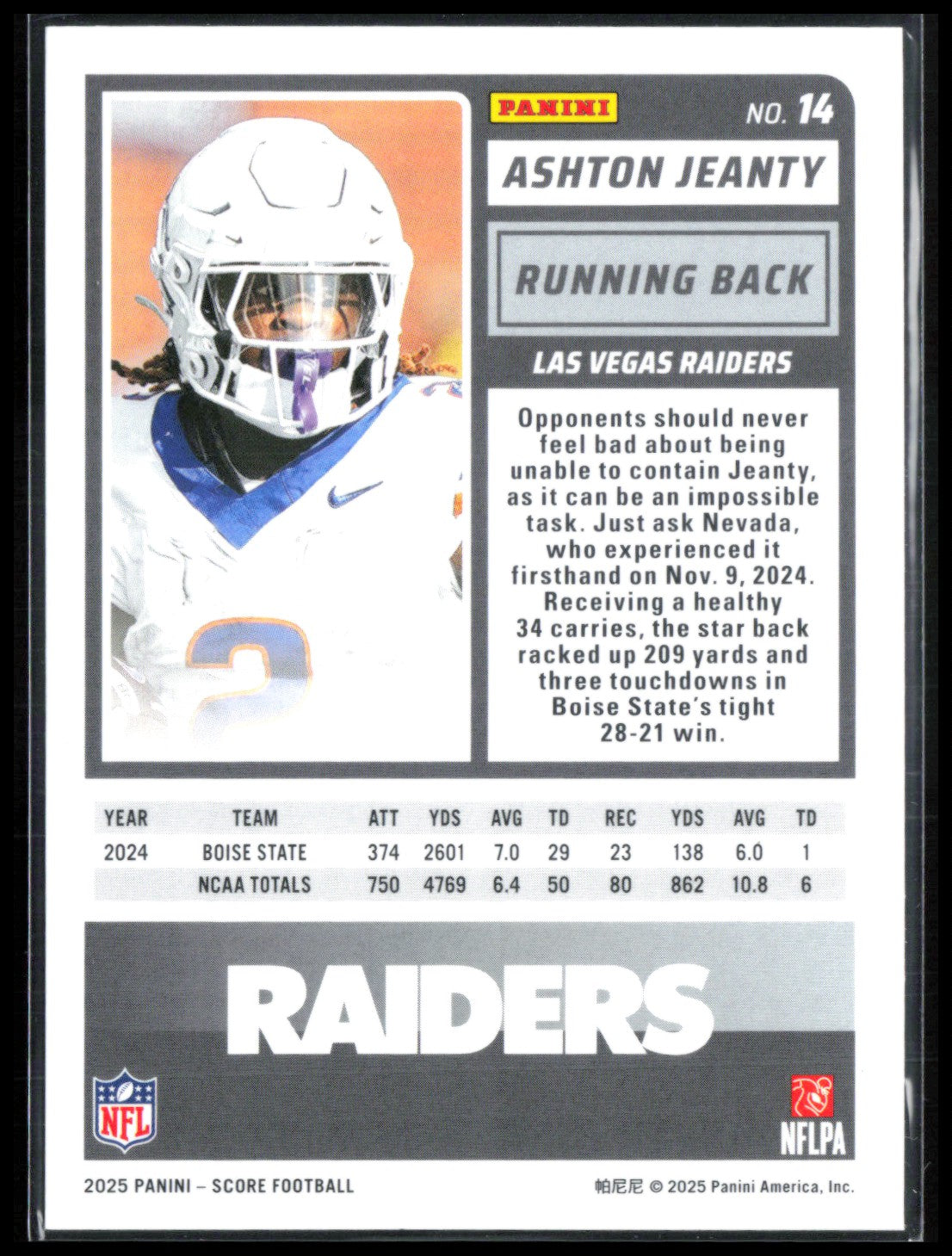 Ashton Jeanty RC