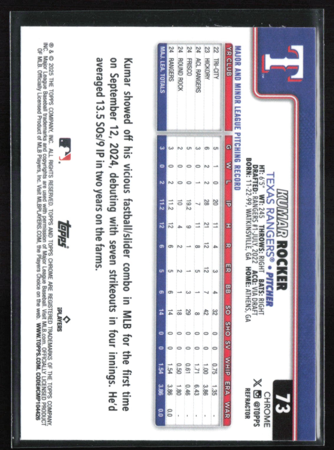 Kumar Rocker RC Refractor