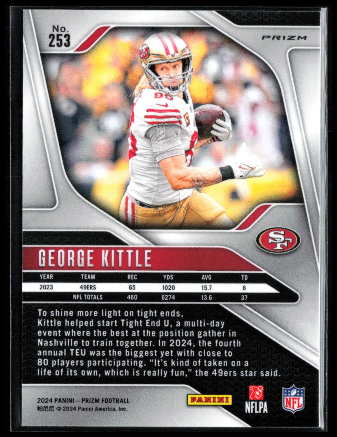 George Kittle Silver Prizm