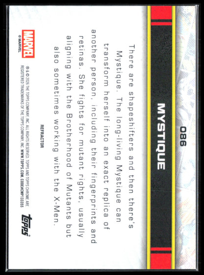 Mystique Refractor 2026 Marvel Topps Chrome
