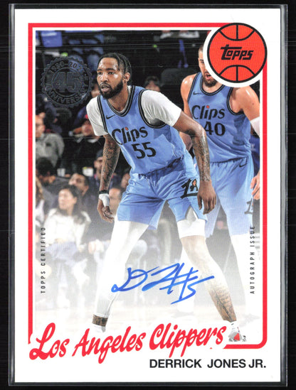 Derrick Jones Jr. Auto 2024 Topps Autographs