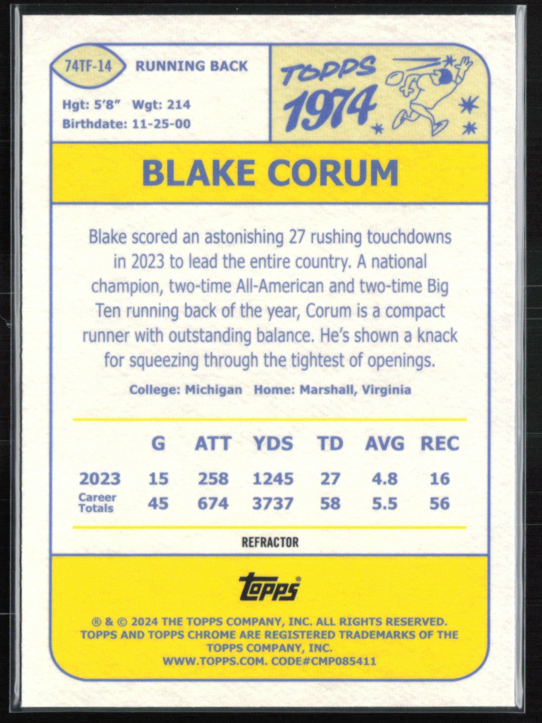 Running Back RC Refractor