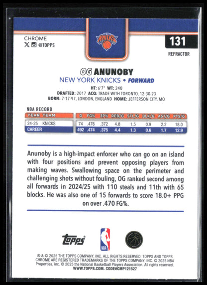 OG Anunoby Refractor