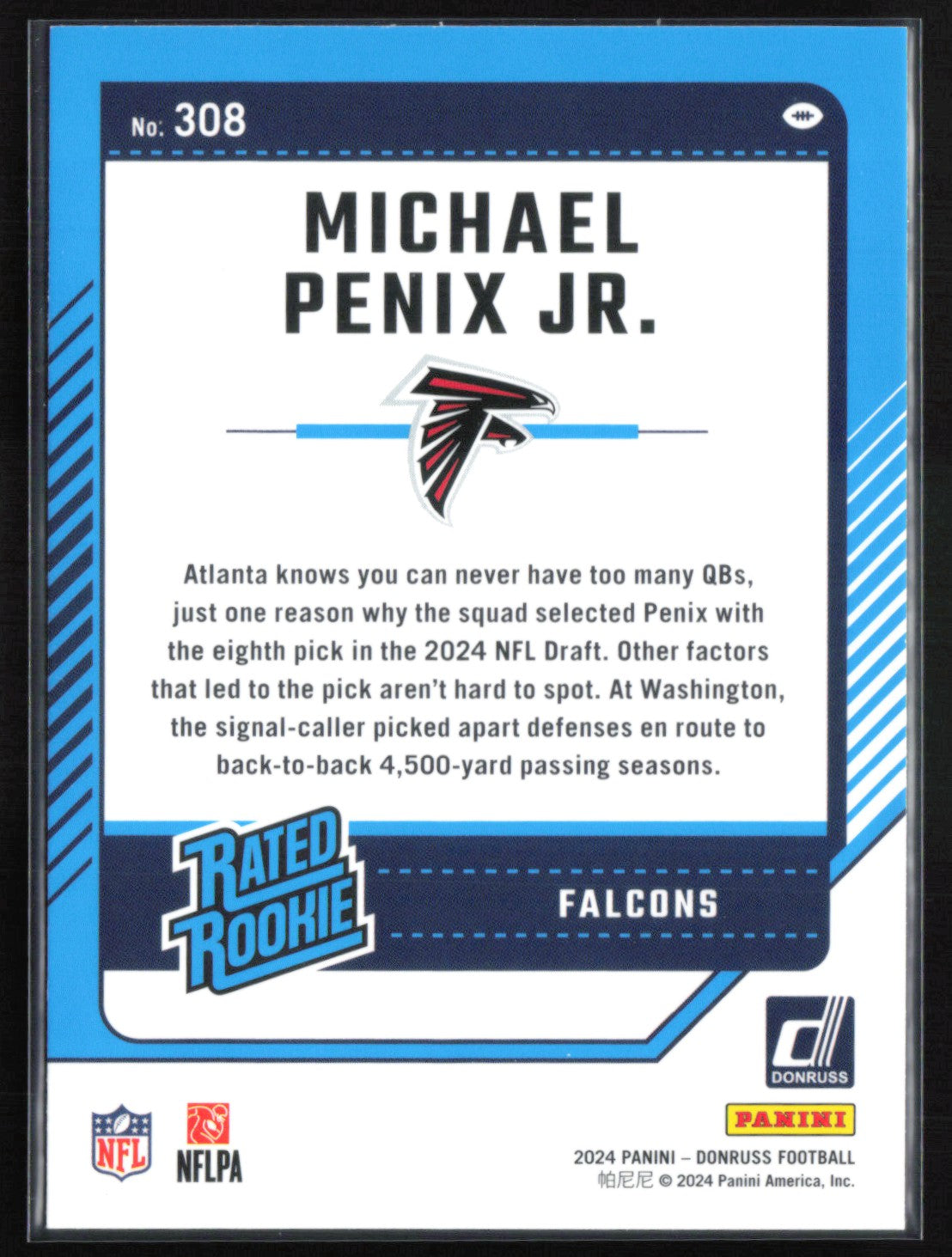 Michael Penix Jr. RC Rated Rookie
