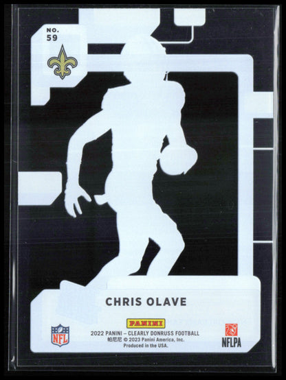Chris Olave RC Donruss Clearly
