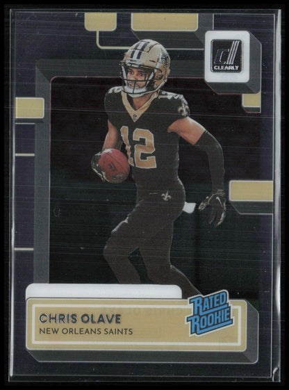 Chris Olave RC Donruss Clearly