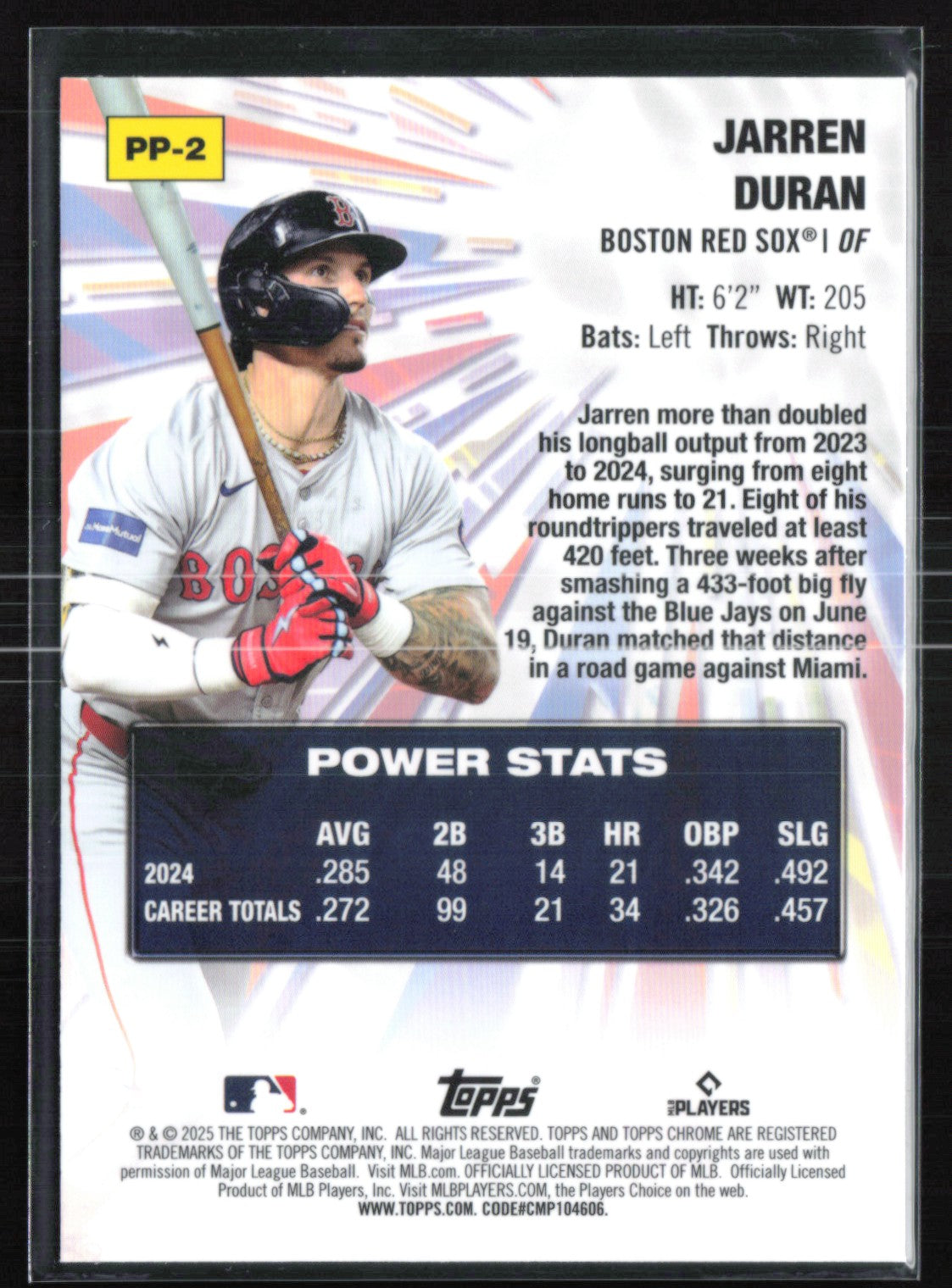 Jarren Duran Power PLayers Logofractor