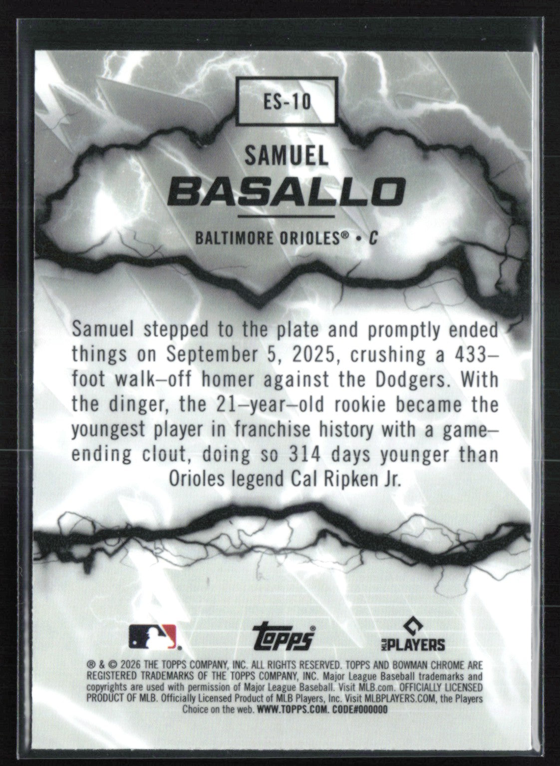 Samuel Basallo Electric Sluggers