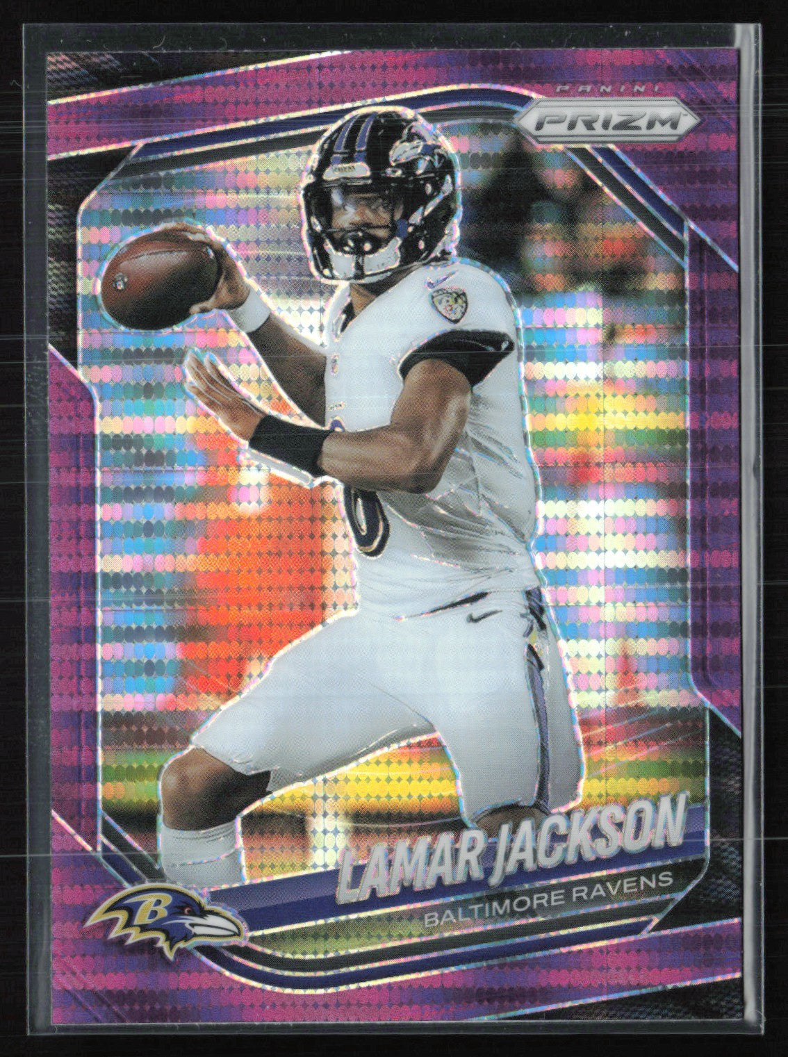 Lamar Jackson Purple Pulsar 2025 Prizm