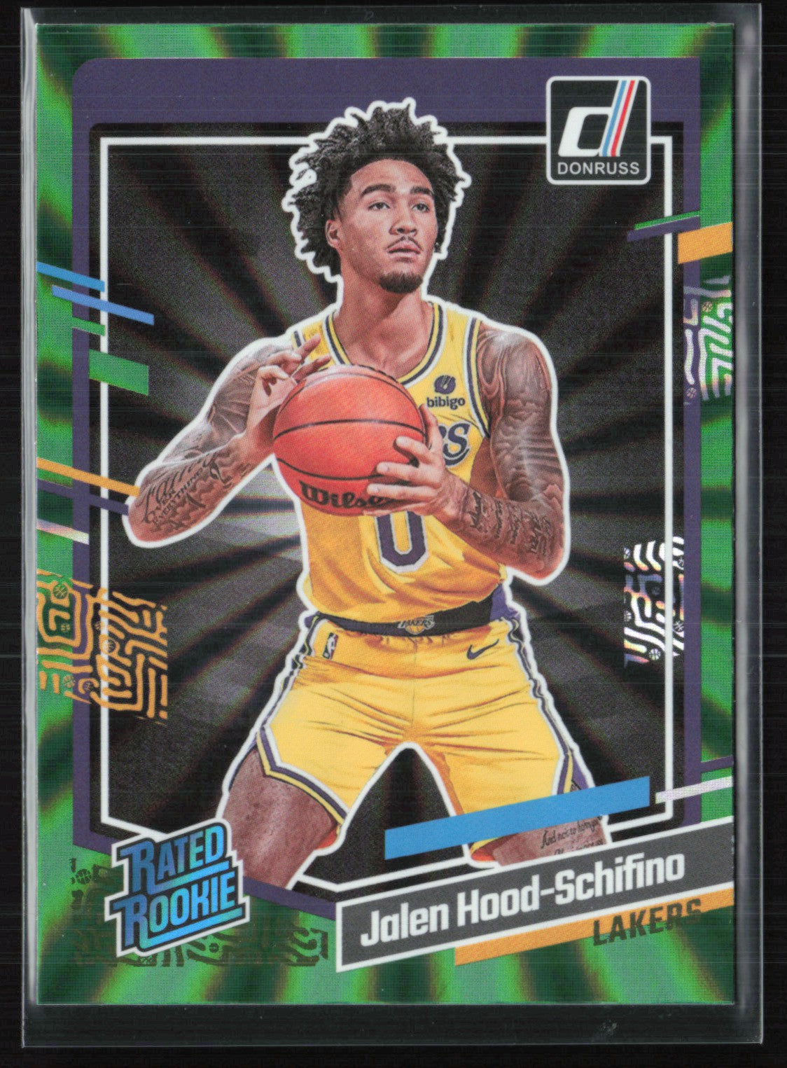 Jalen Hood-Schifino RC Green Laser