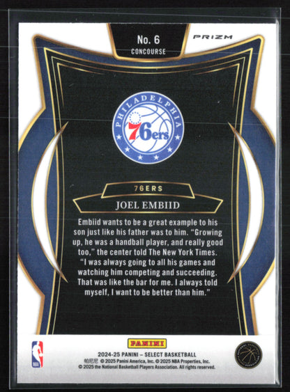 Joel Embiid  Tri-Color Prizm