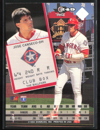 Jose Canseco 1994 Leaf