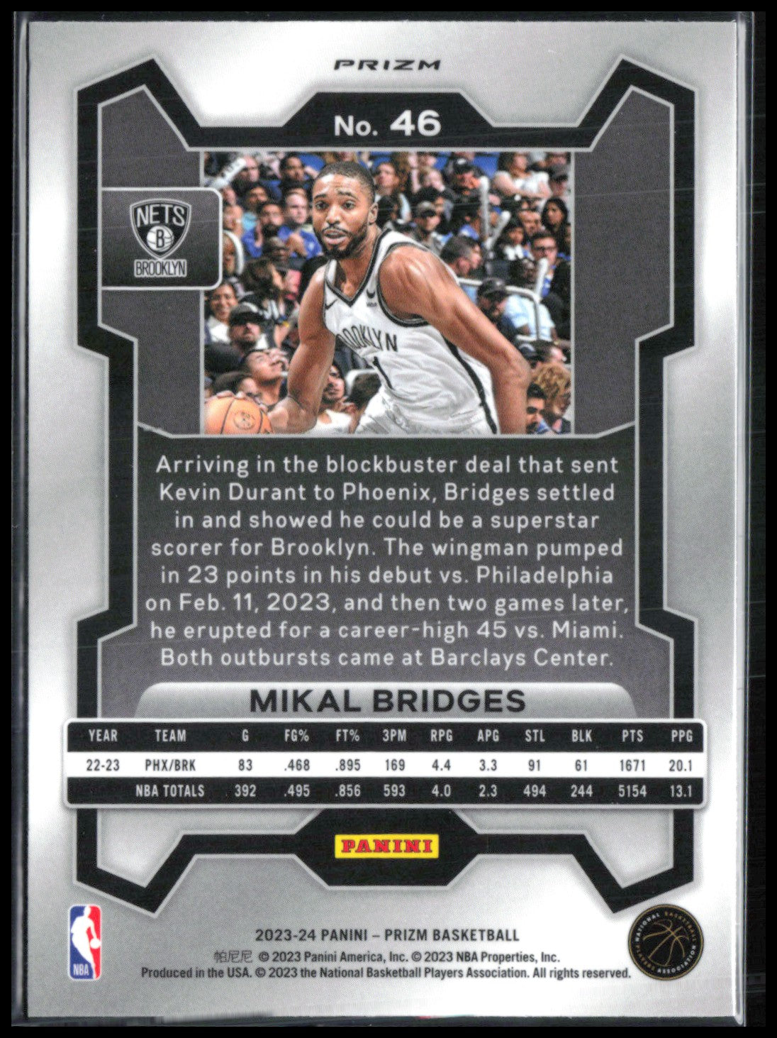 Mikal Bridges Cracked Ice