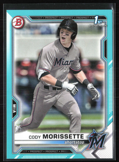 Cody Morissette 1st Bowman /199 Aqua