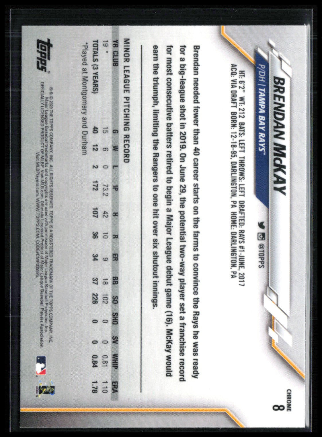 Brendan McKay RC