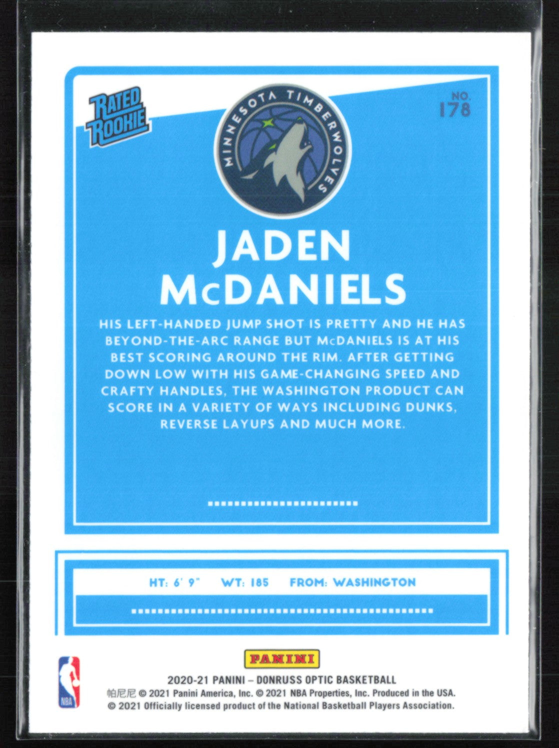 Jaden McDaniels RC