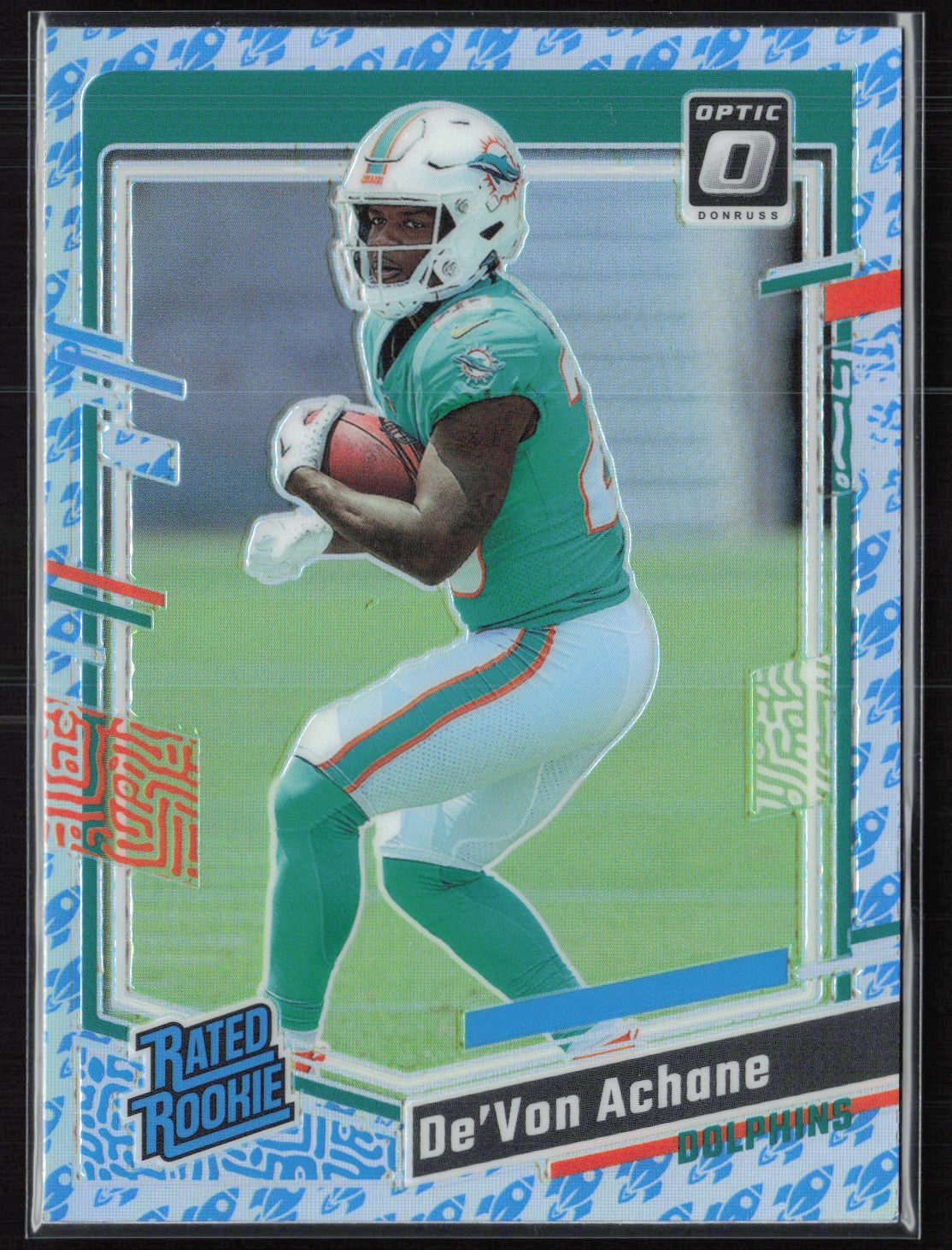 De'Von Achane RC Rocket Emoji SP 2023 Optic