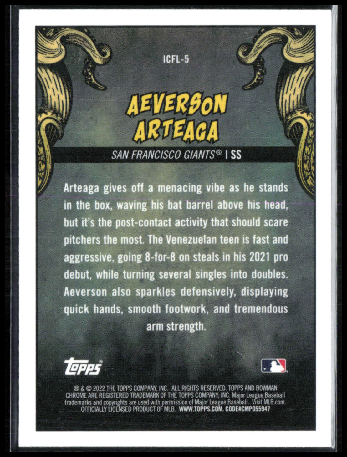 Aeverson Arteaga Mojo It Came to the League