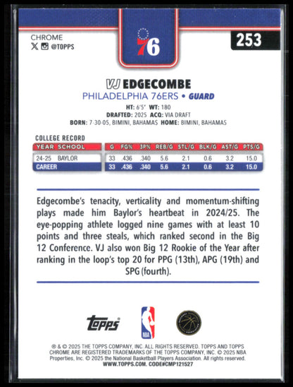 VJ Edgecombe RC RWB Refractor