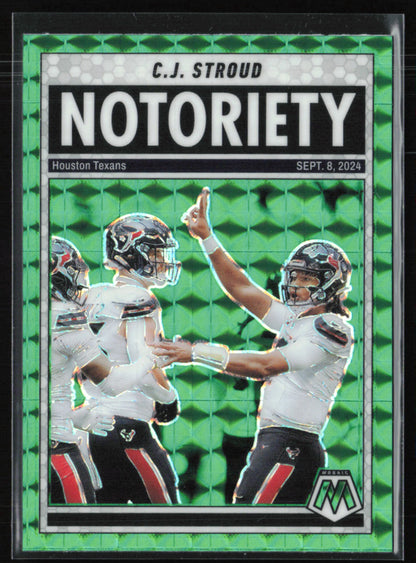 C.J. Stroud Green Mosaic