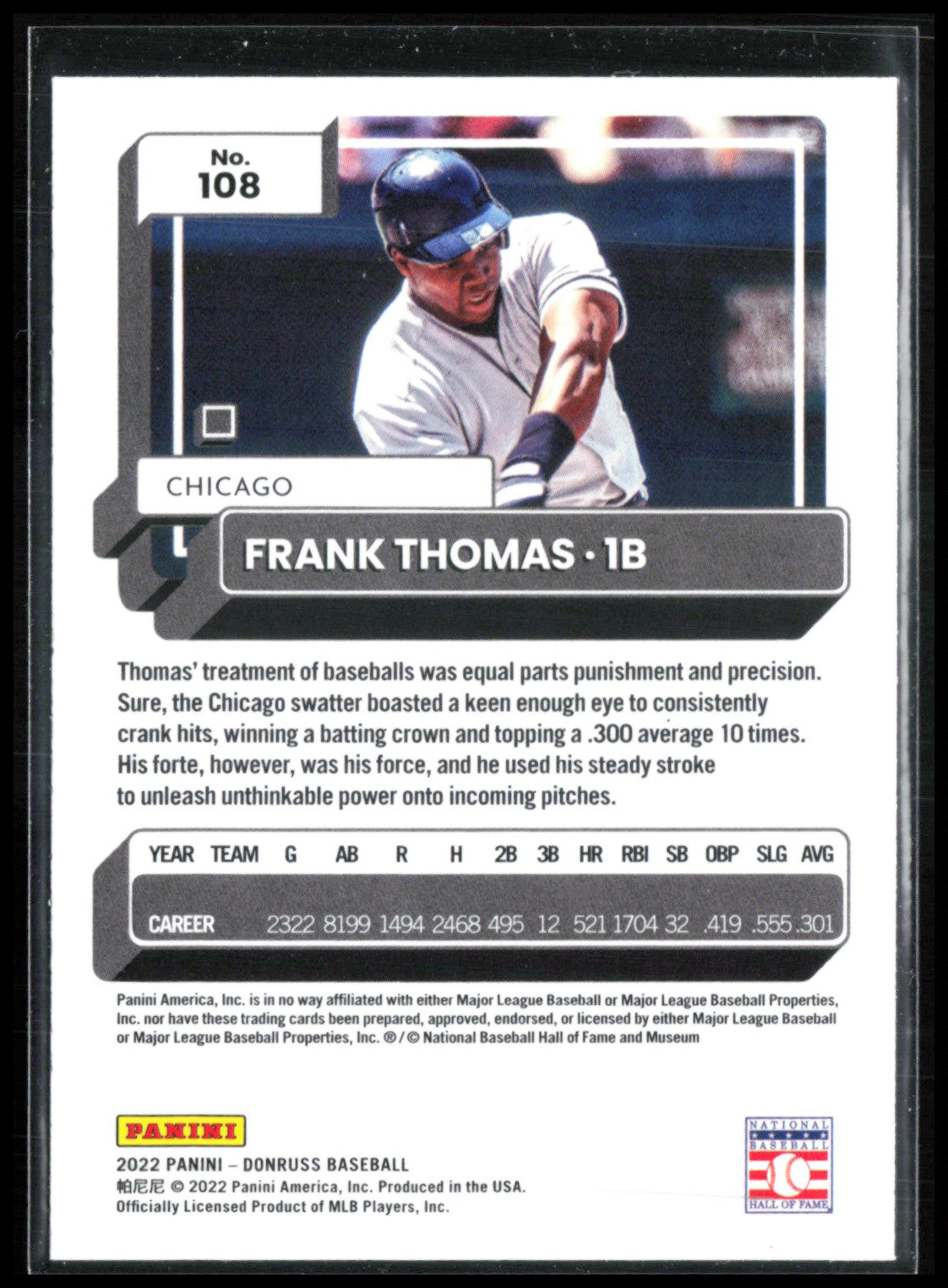 Frank Thomas Blue Foil