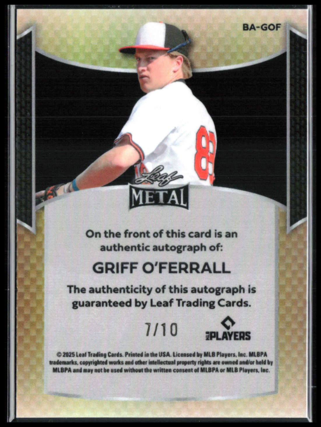 Griff O'Ferrall Auto Purple /10