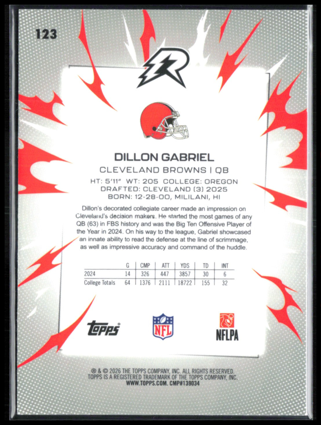 Dillon Gabriel RC