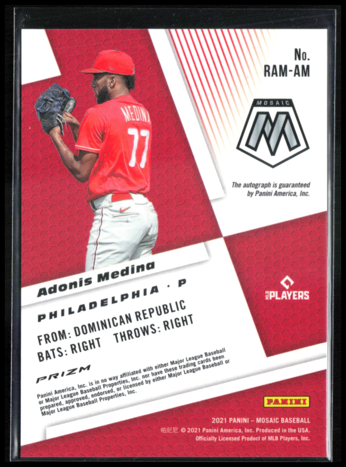 Adonis Medina Auto Rookie Autographs