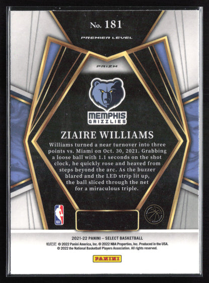 Ziaire Williams RC Blue Shimmer