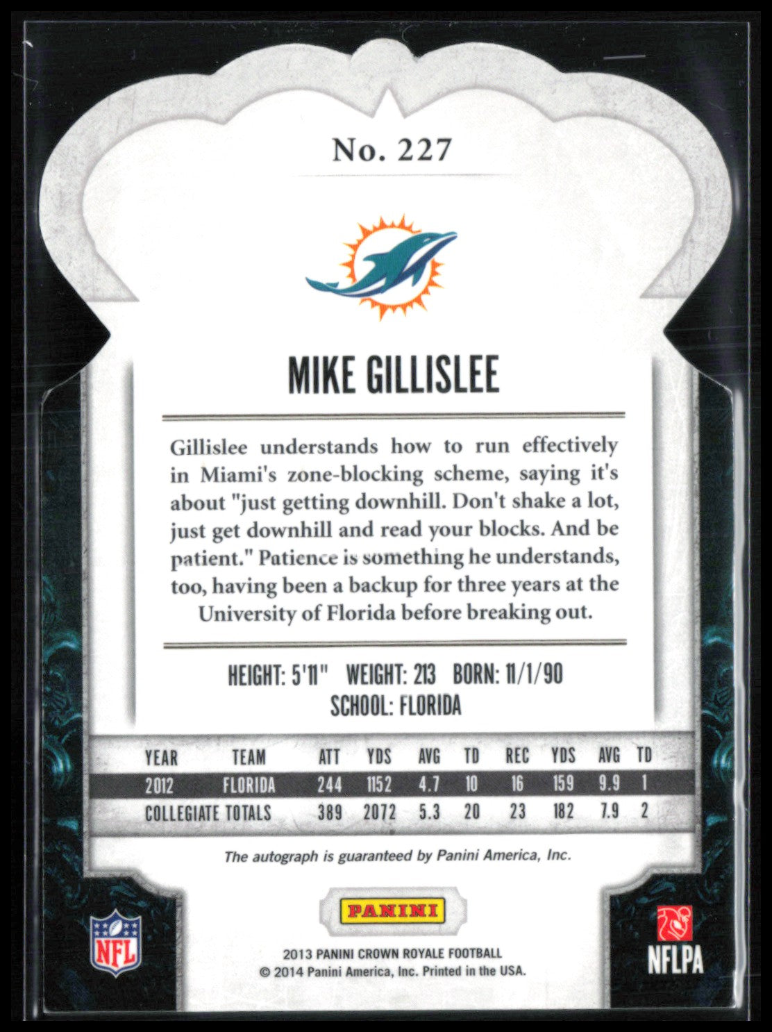 Mike Gillislee RC Auto /49 Die-Cut
