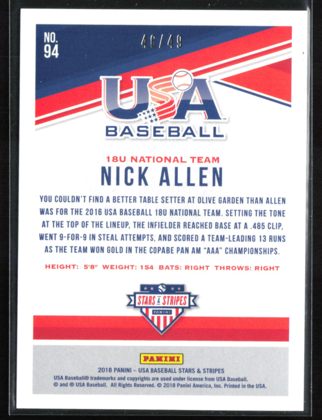 Nick Allen /49 Longevity